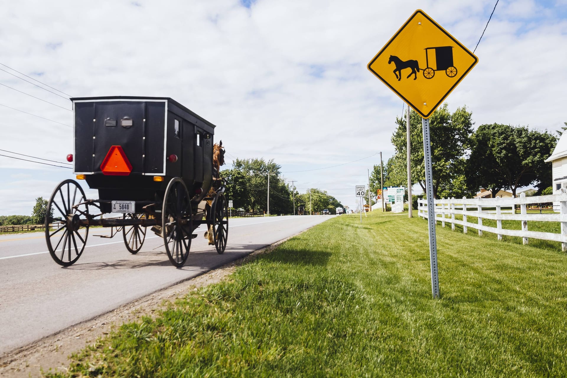 Ein Armish Buggy in den USA (Archivbild): Zwei Kinder kamen bei dem Unglück ums Leben.