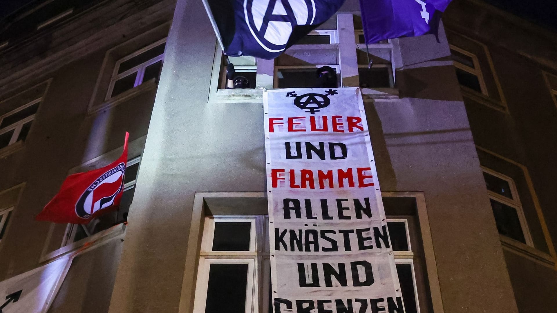 Protest nach Urteilsverkündung gegen Lina E. Protest nach Urteilsverkündung gegen Lina E.
