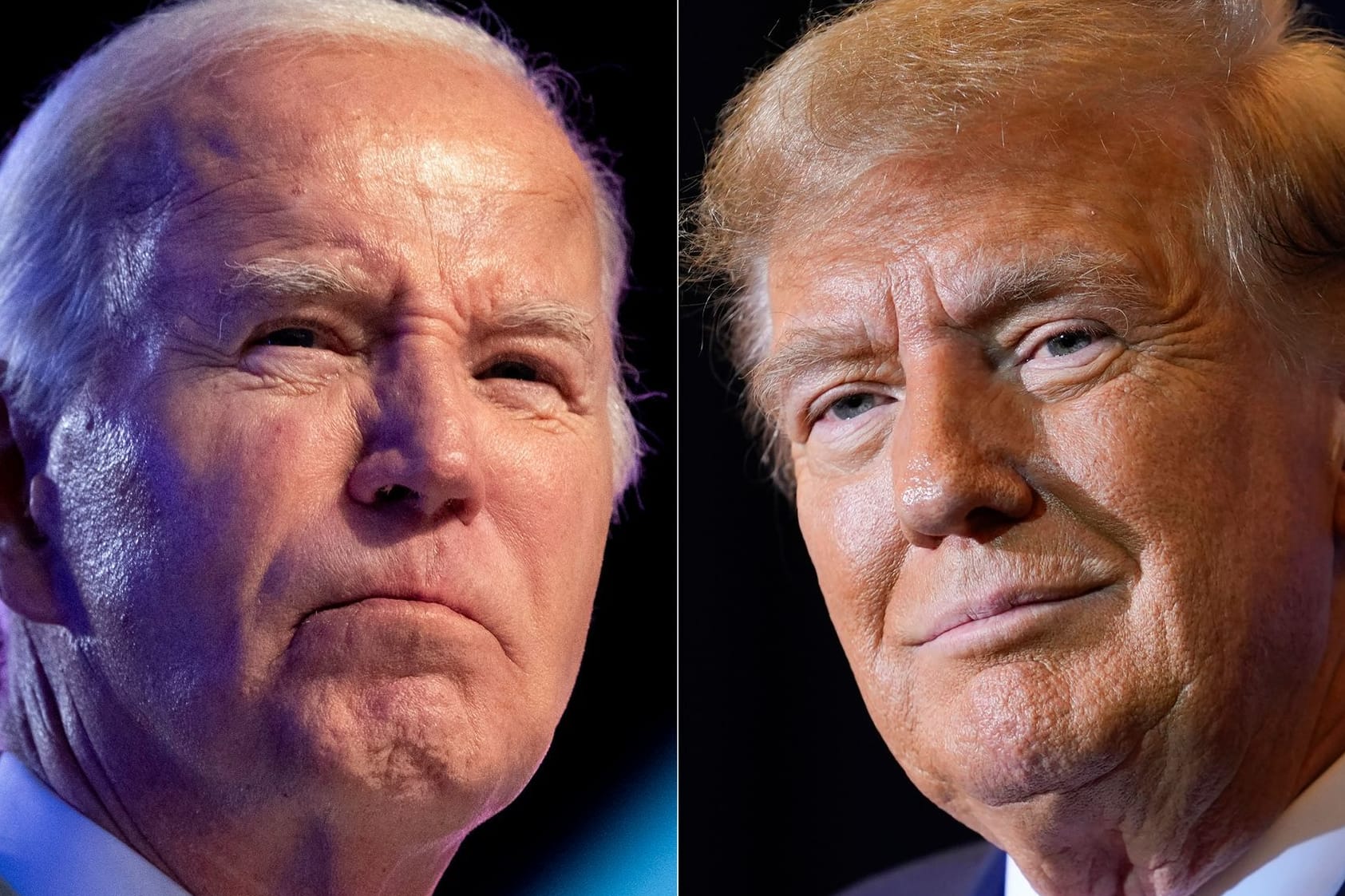 Bei dem Rennen zwischen Trump (r) und Biden handelt es sich um die erste Neuauflage eines Duells ums Weiße Haus mit denselben Kandidaten seit rund 70 Jahren.