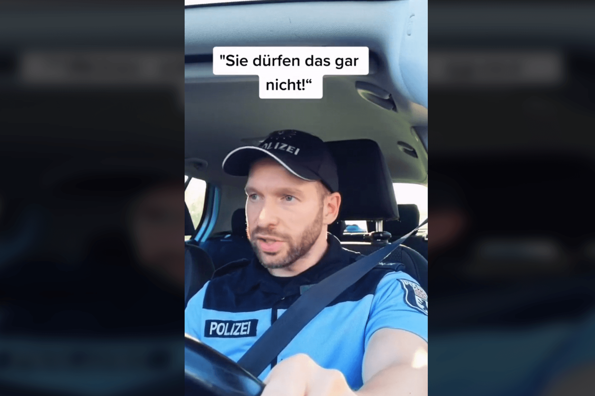 Als officer_denny ist der Polizist auf Tik Tok bekannt: Ein Gericht verbietet ihm das nun