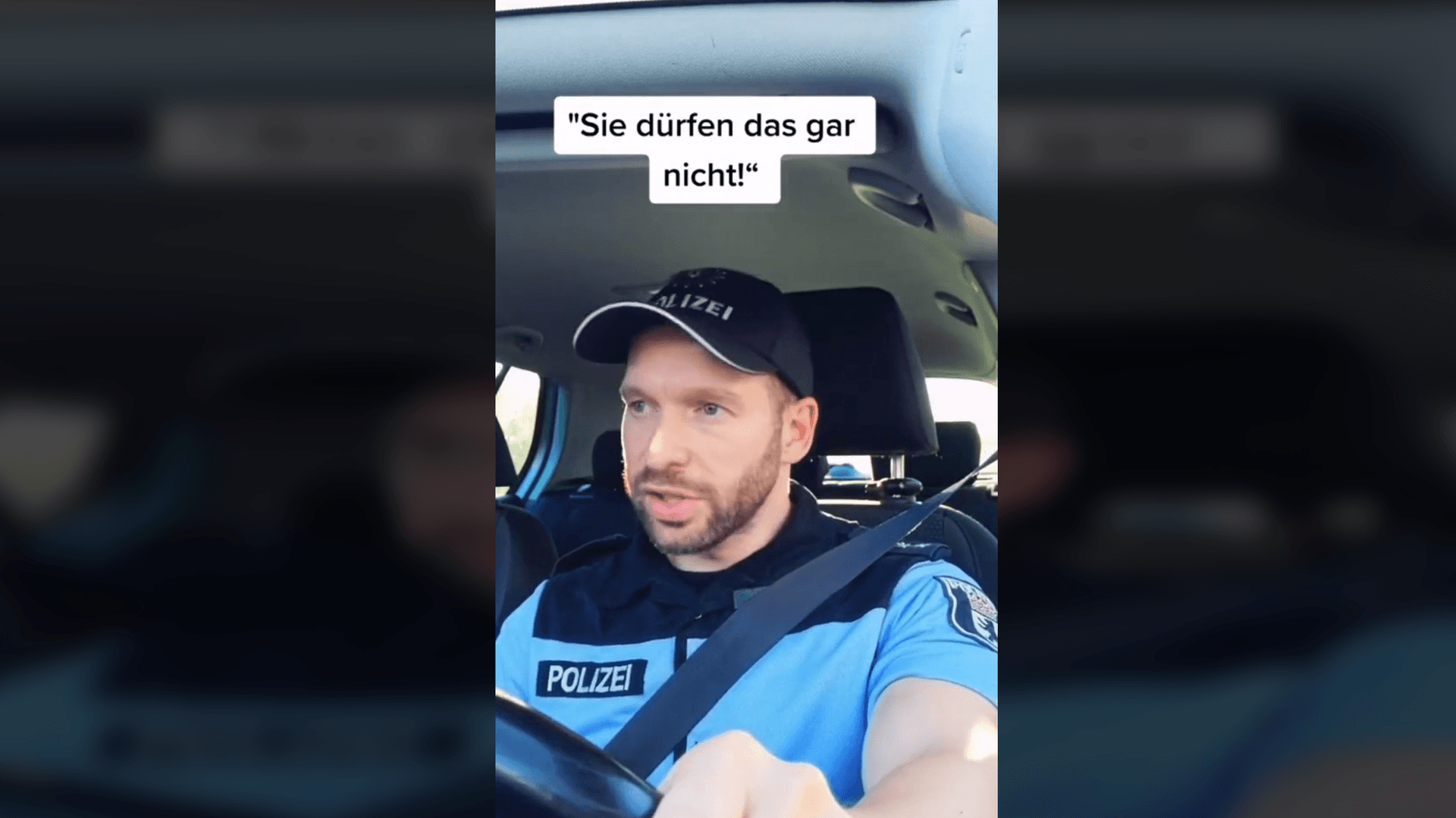 Als officer_denny ist der Polizist auf Tik Tok bekannt: Ein Gericht verbietet ihm das nun