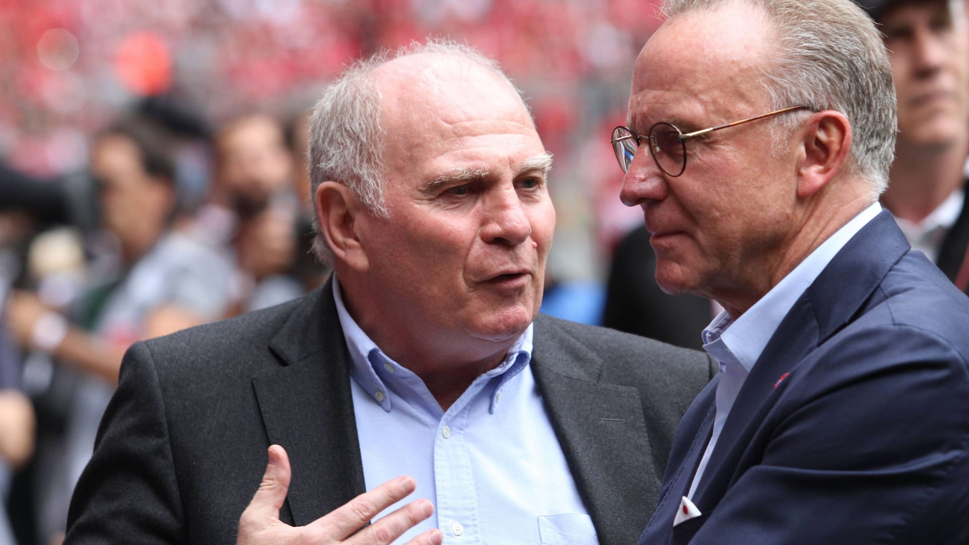 Uli Hoeneß (l.) und Karl-Heinz Rummenigge wünschten sich stärkere Konkurrenz, jetzt haben sie sie.