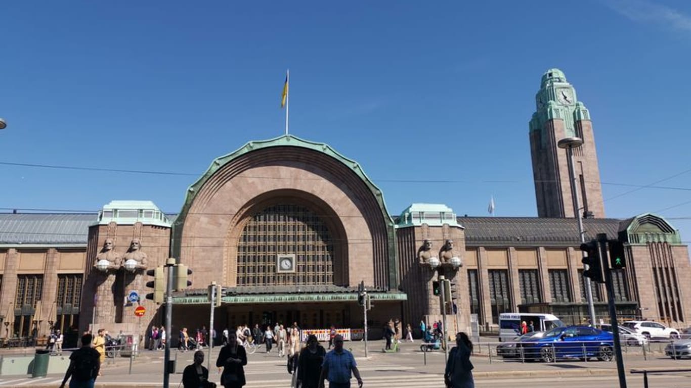Eines der vielen Jugendstil-Gebäude: der Hauptbahnhof in Helsinki.