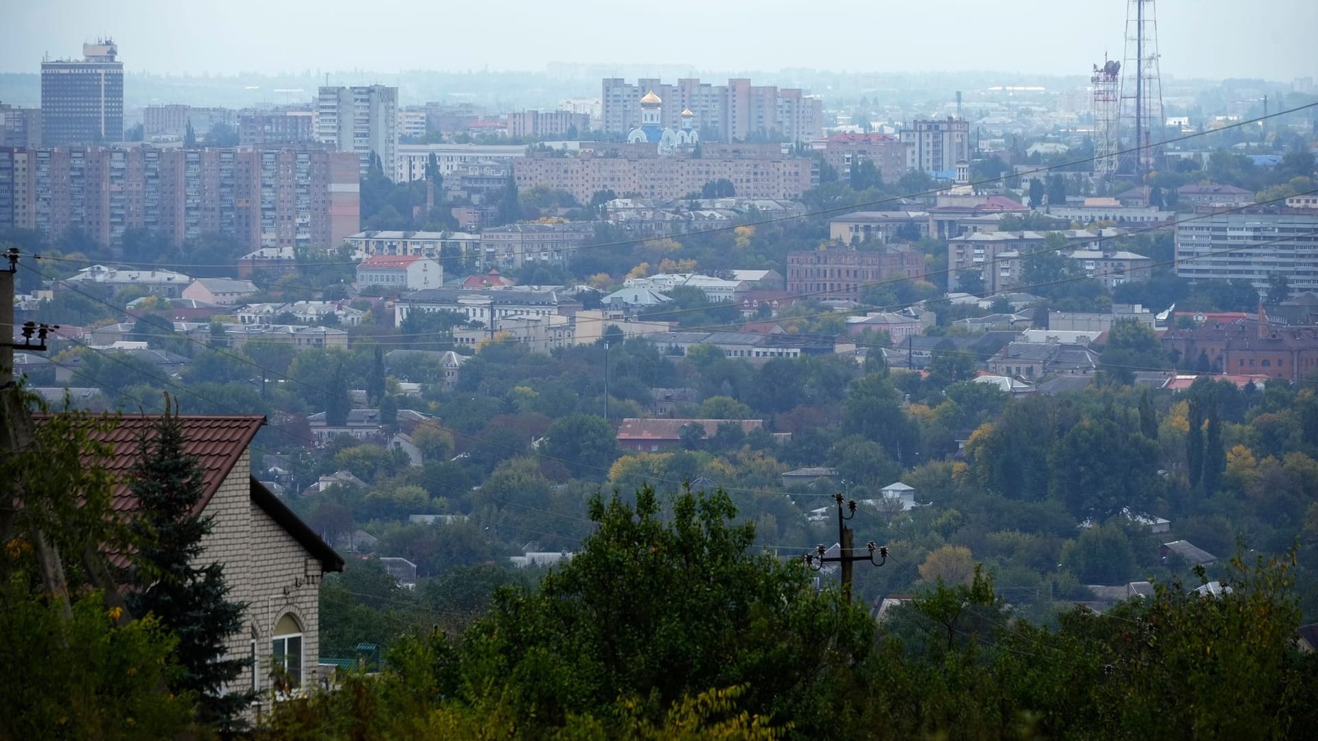 Die von Russland besetzte Stadt Luhansk