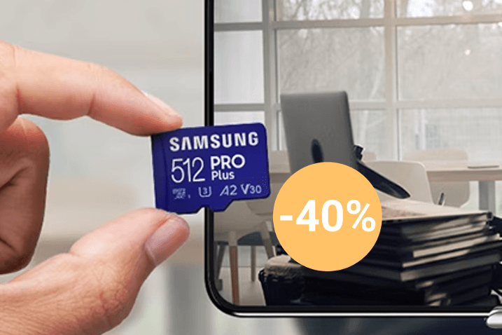 Sichern Sie sich heute die schnelle und sichere MicroSD-Karte Pro Plus von Samsung zum Tiefstpreis.