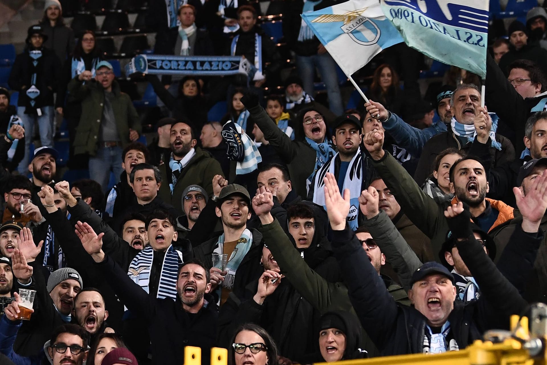 Lazio-Fans: Die Römer sollen sich in München unrühmlich verhalten haben.