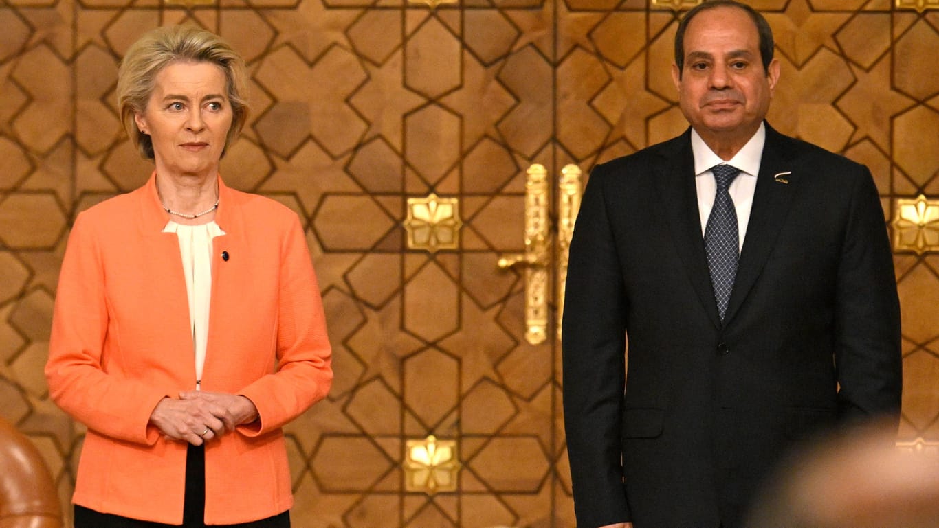 EU-Kommissionspräsidentin Ursula von der Leyen bei Ägyptens Machthaber Abdel Fattah al-Sisi.