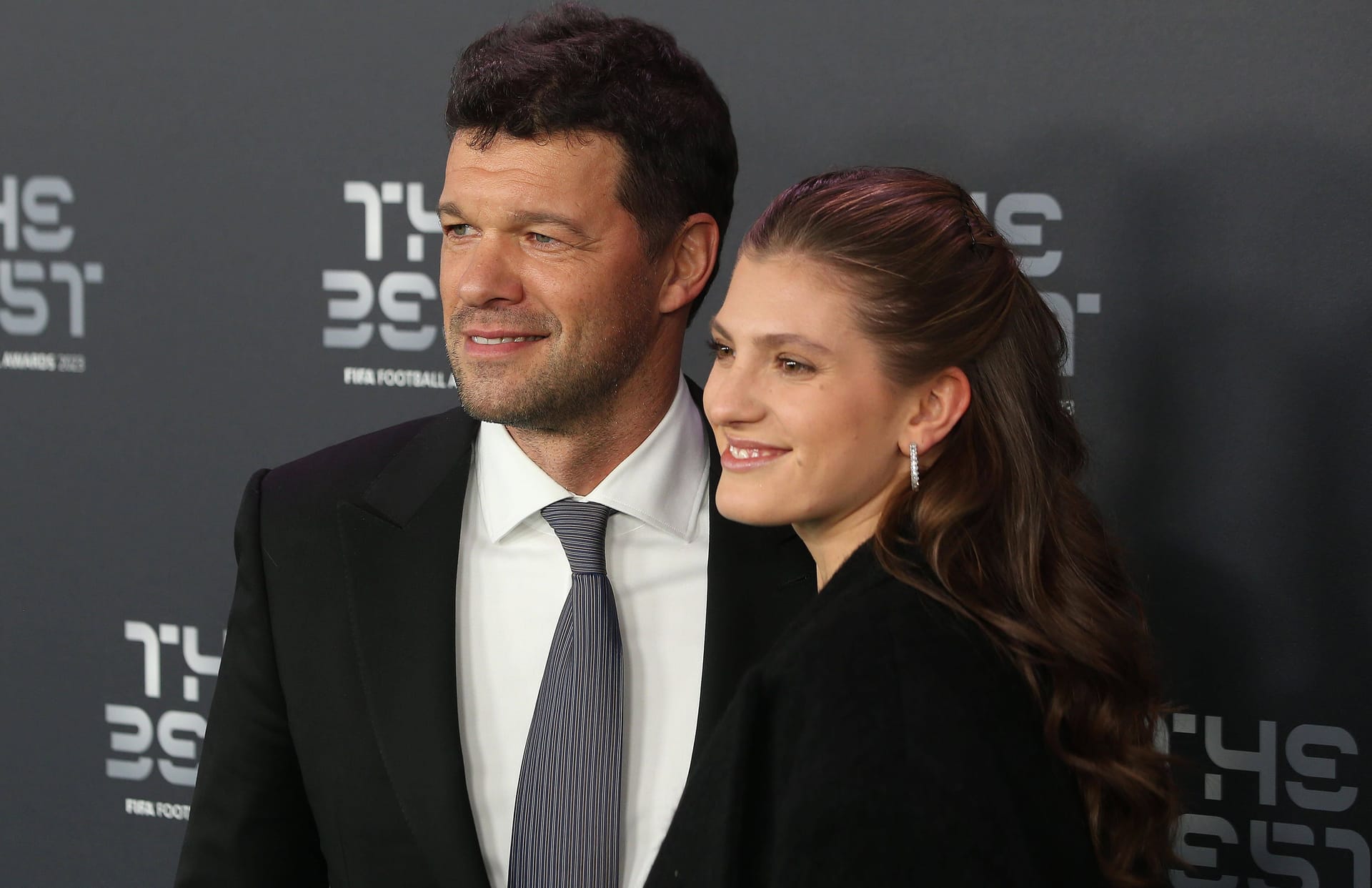 Michael Ballack und Sophia Schneiderhan im Januar 2024 in London.