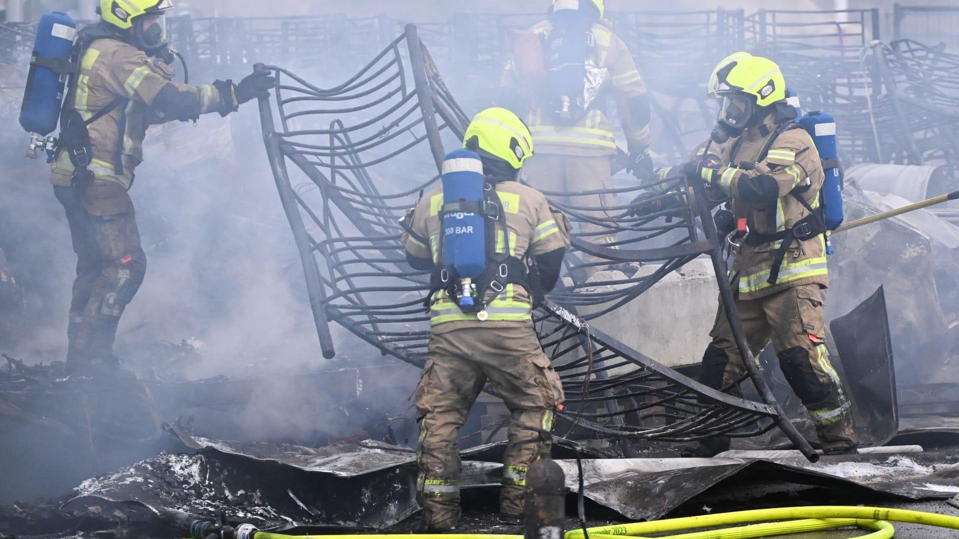 Brand bei Flüchtlingsunterkunft