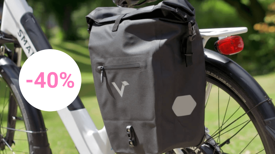 Praktisch und robust: Eine Fahrradtasche von Valkental ist heute im Rahmen der Oster-Angebote zum Tiefpreis bei Amazon erhältlich.