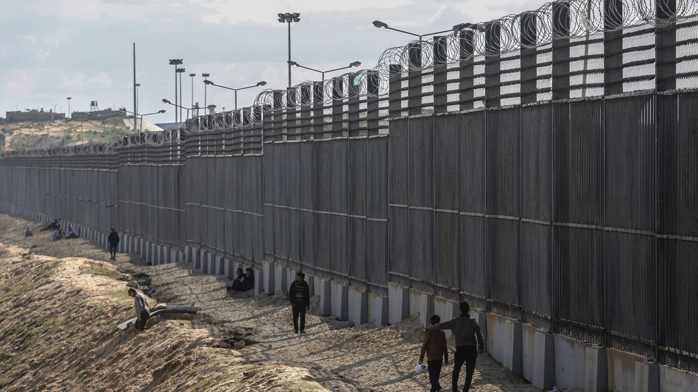 Grenze zwischen dem Gazastreifen und Ägypten