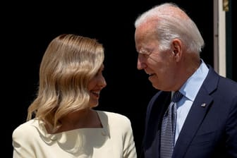 US-Präsident Joe Biden empfängt Olena Selenska, die First Lady der Ukraine, 2022 im Weißen Haus.