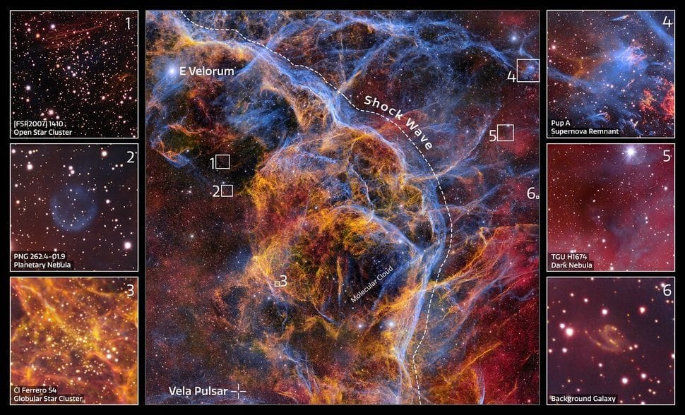Vela Supernova Remnant Excerpts