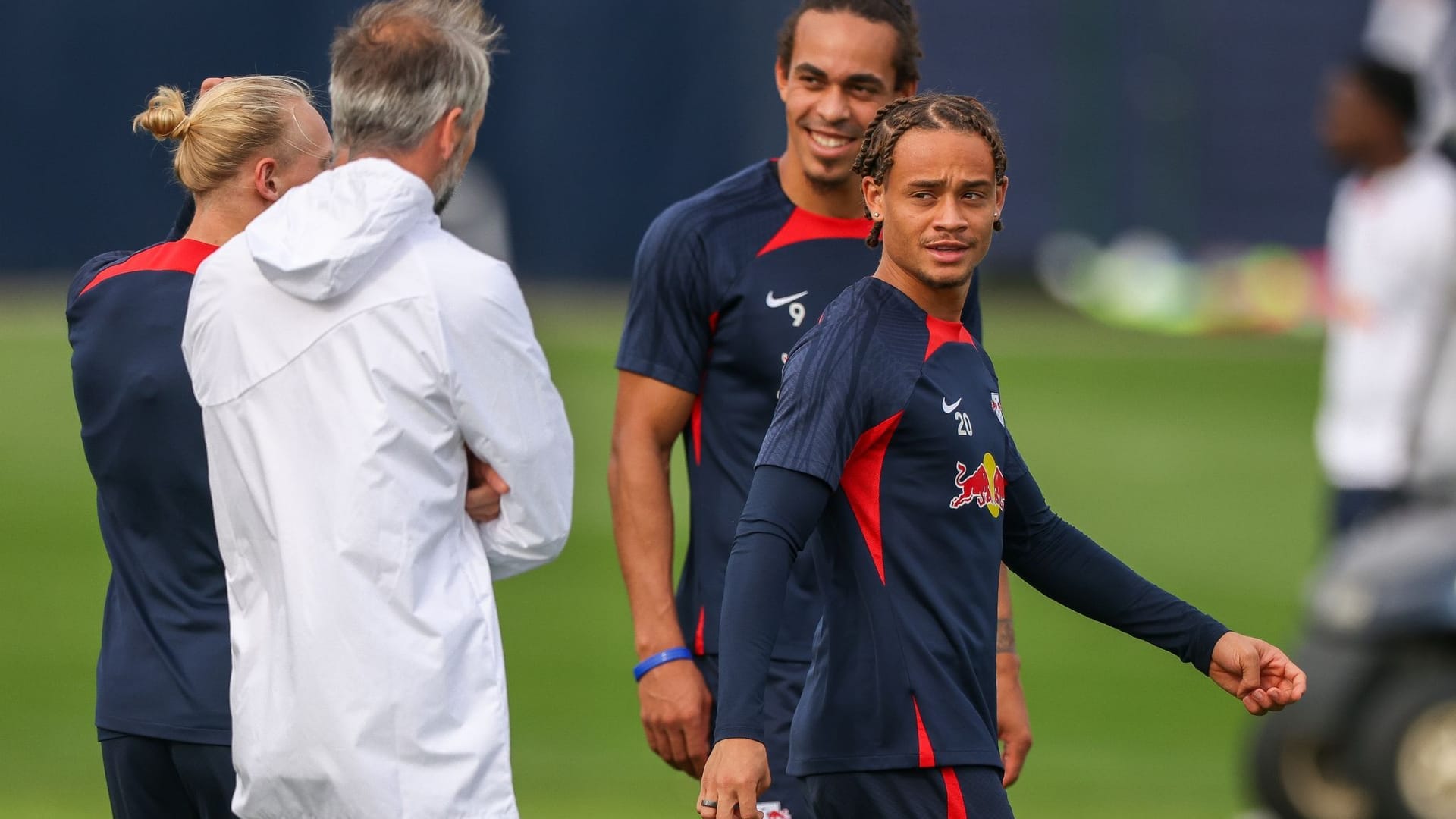 Marco Rose und Xavi Simons Marco Rose und Xavi Simons