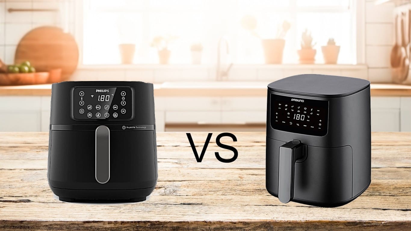Vergleich zwischen dem Discounter-Airfryer und der Marken-Fritteuse: Beide sind derzeit im Angebot, aber welche ist die bessere Wahl?