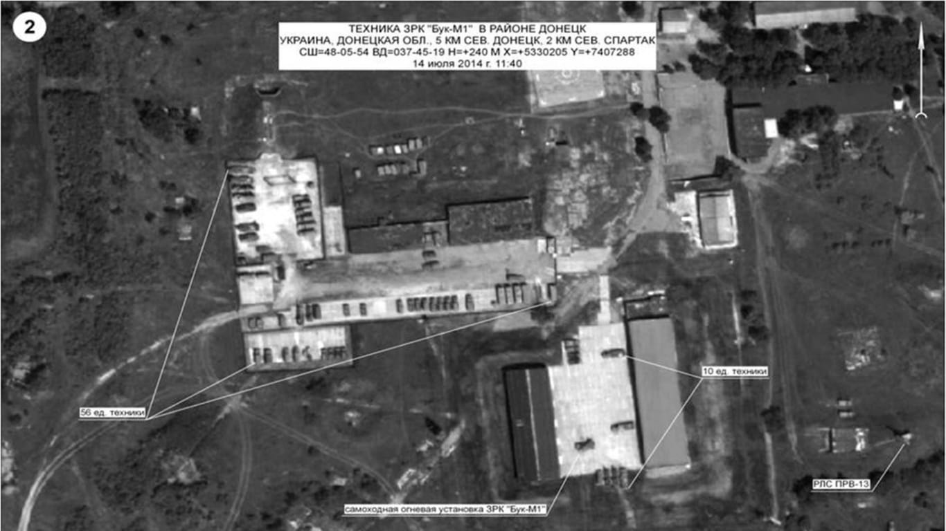 Satellitenbild über der Region Donezk (Archivbild): Solche Bilder sind für den Krieg in der Ukraine relevant.