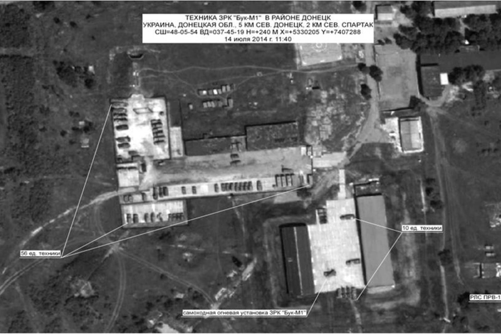 Satellitenbild über der Region Donezk (Archivbild): Solche Bilder sind für den Krieg in der Ukraine relevant.