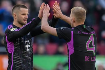 Eric Dier (l.) und Matthijs de Ligt: Die beiden bilden momentan ein harmonierendes Abwehrduo beim FC Bayern.