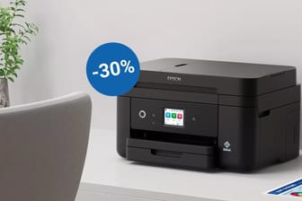 Der Drucker von Epson kann scannen, drucken und kopieren.