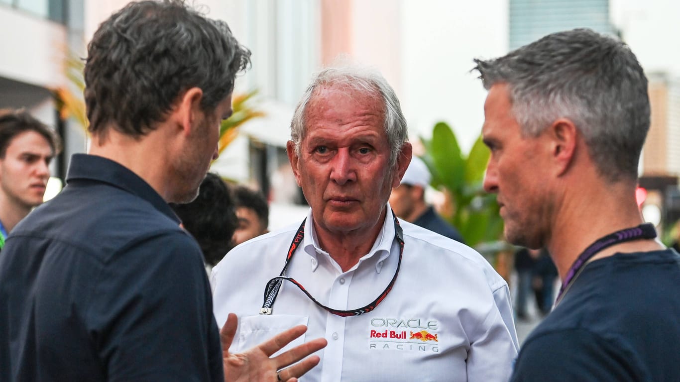 Red-Bull-Berater Marko (M.) am Rande des Grand Prix von Saudi-Arabien: Verbleib vorerst geklärt.