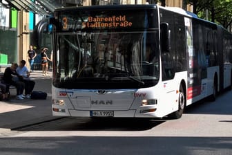 Ein VHH-Bus der Linie 3 (Symbolbild): Ab Donnerstag wird das Unternehmen drei Tage lang bestreikt.