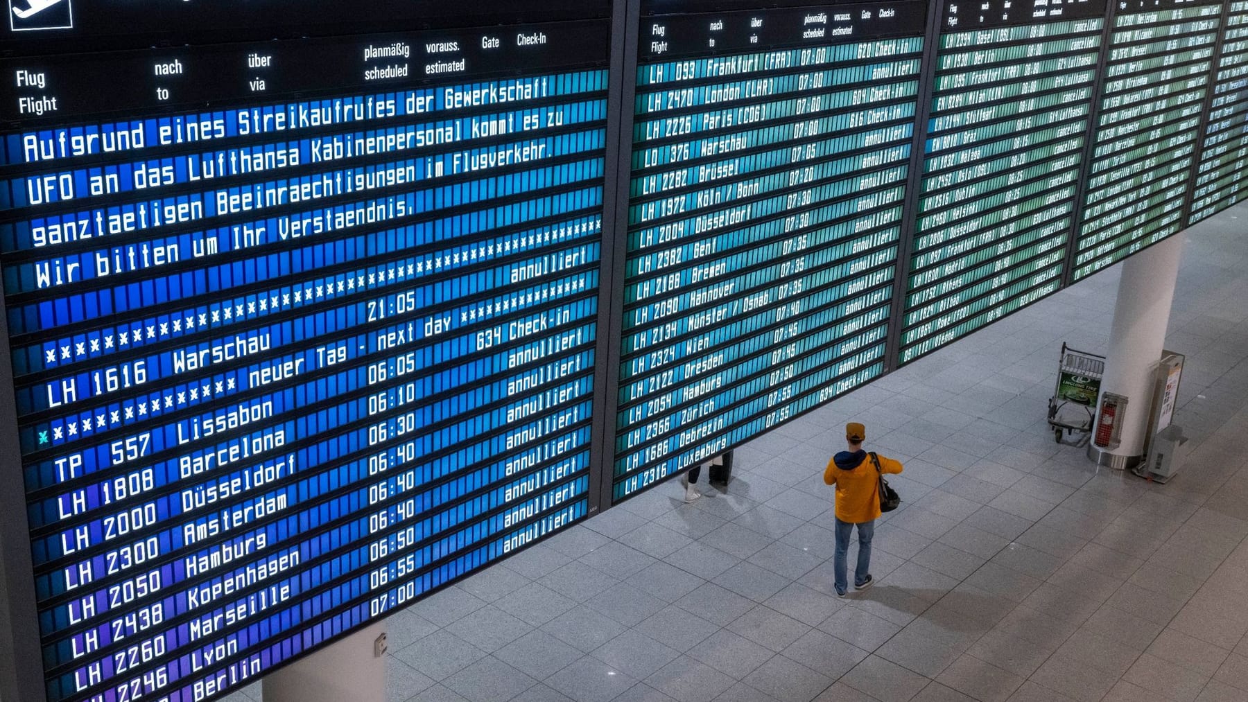 Verdi-Streik Legt Flughäfen Lahm: Diese Airports Sind Heute Betroffen