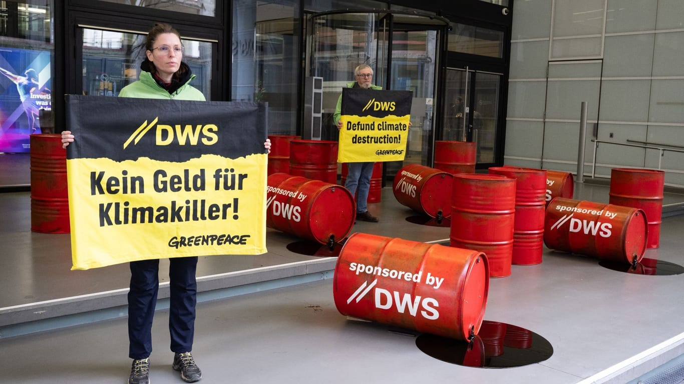 Greenpeace-Protest gegen DWS