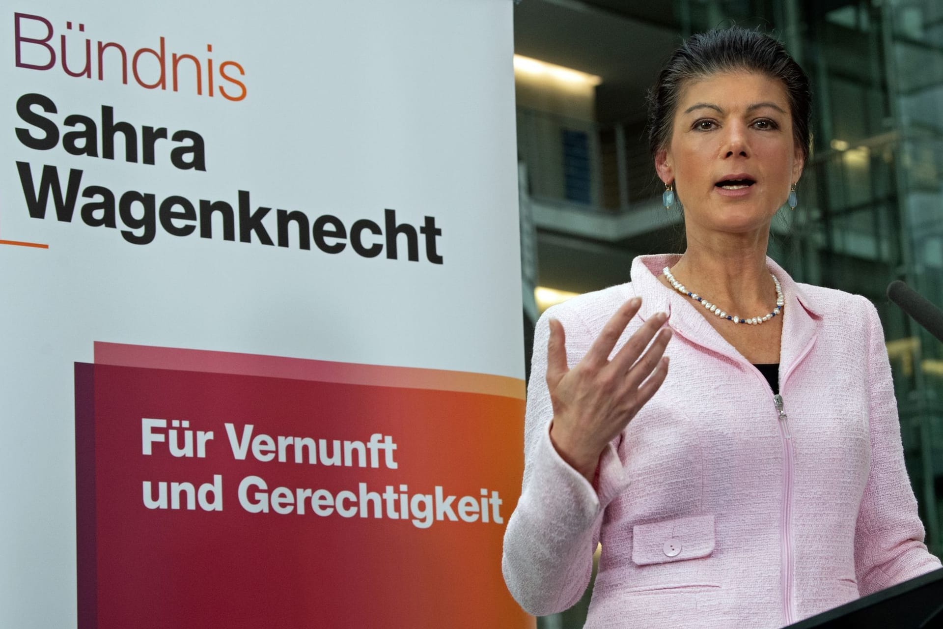 BSW-Parteichefin Sahra Wagenknecht