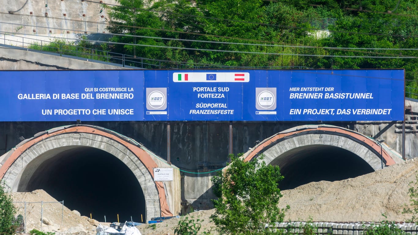 Die Baustelle des Brenner-Basistunnels: Am Donnerstag wurde ein Arbeiter bei einem Unfall getötet.