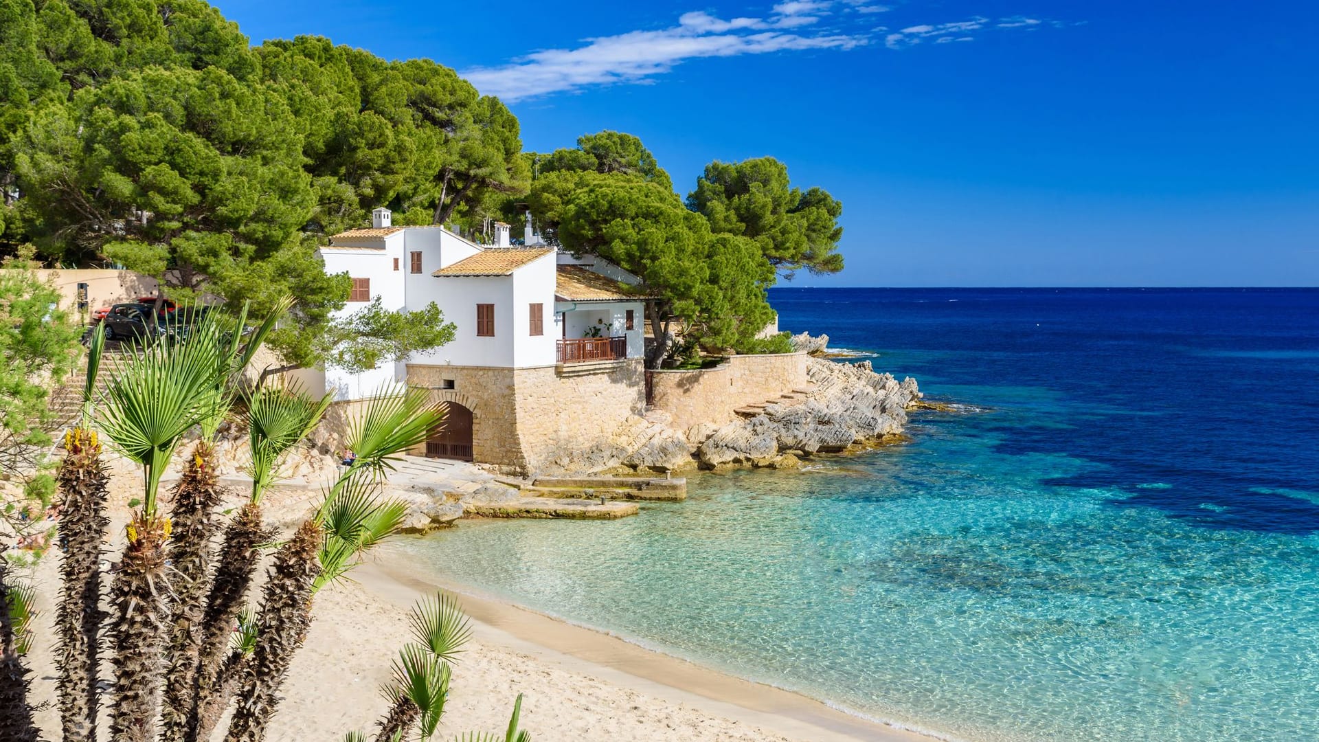 Cala Ratjada auf der Insel Mallorca, Spanien