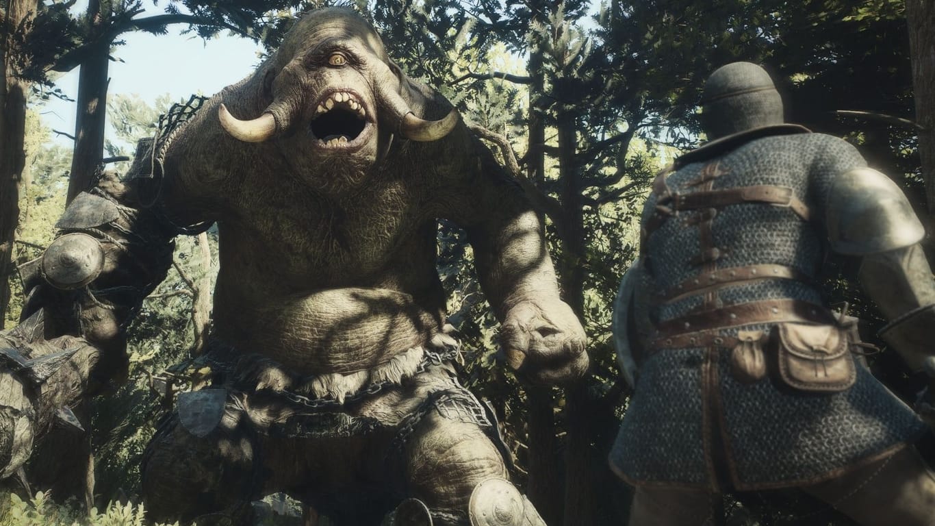 Ork trifft auf Spieler: Im Rollenspiel "Dragon's Dogma 2" gibt es zahlreiche kampflustige Fantasy-Wesen.