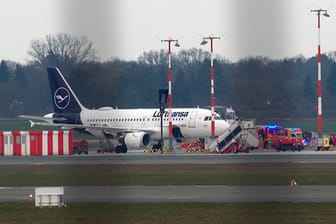 Zwischengelandeter Airbus