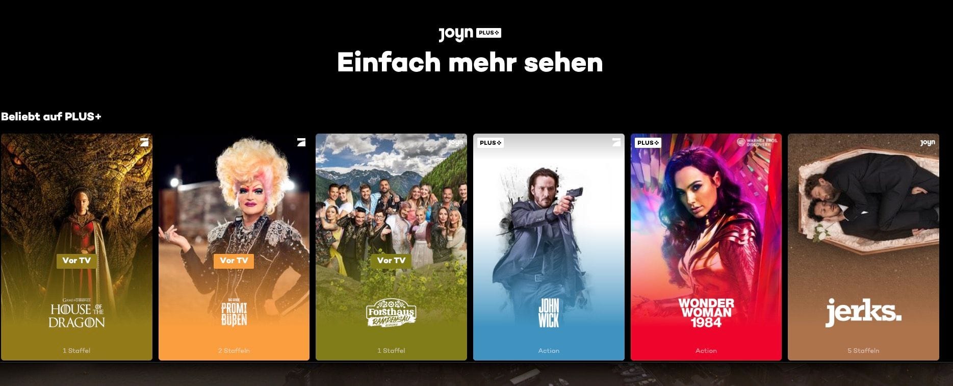 Internationale Inhalte und deutsche Produktionen gibt es bei Joyn.