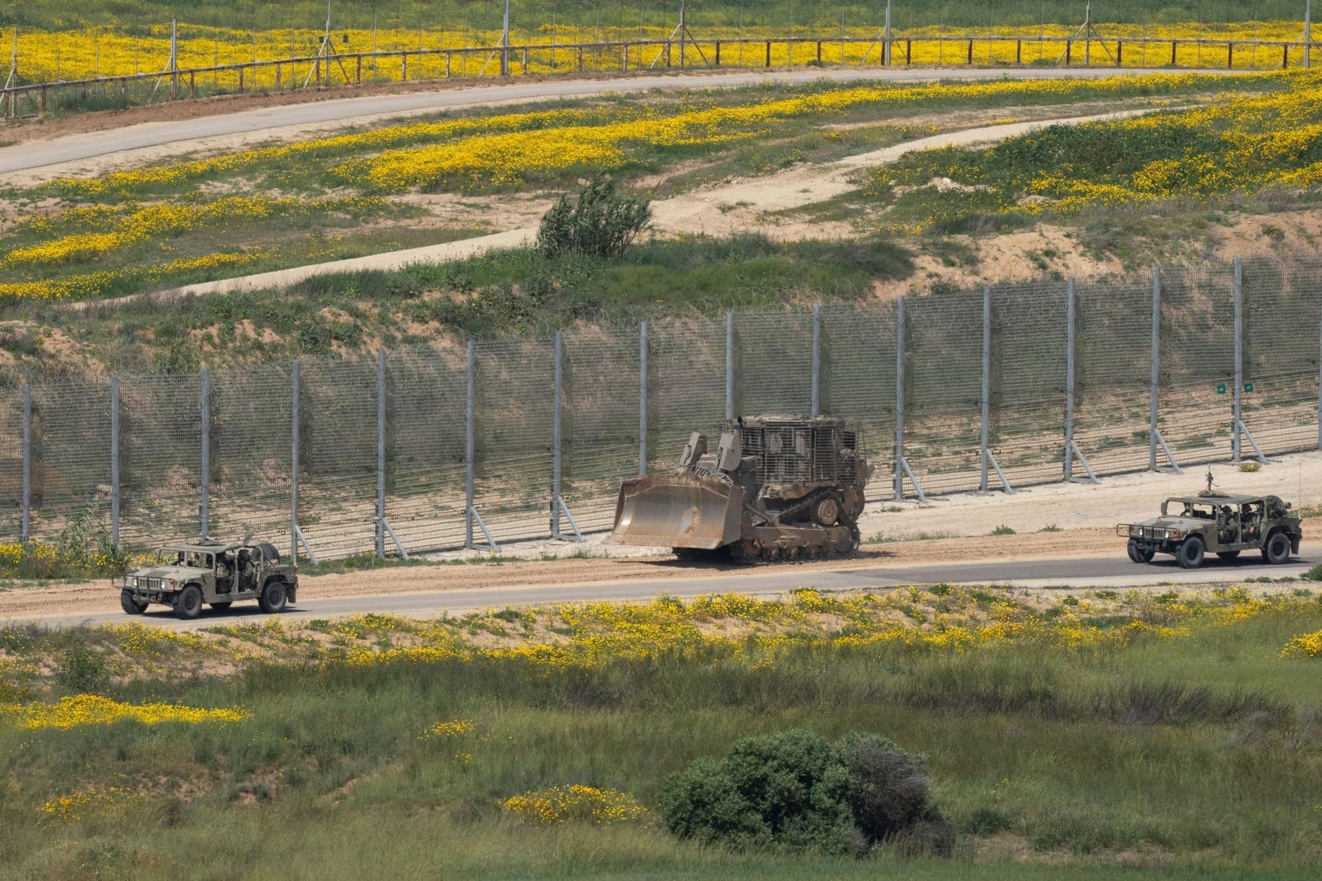 Nahostkonflikt - Grenze zwischen Israel und Gaza