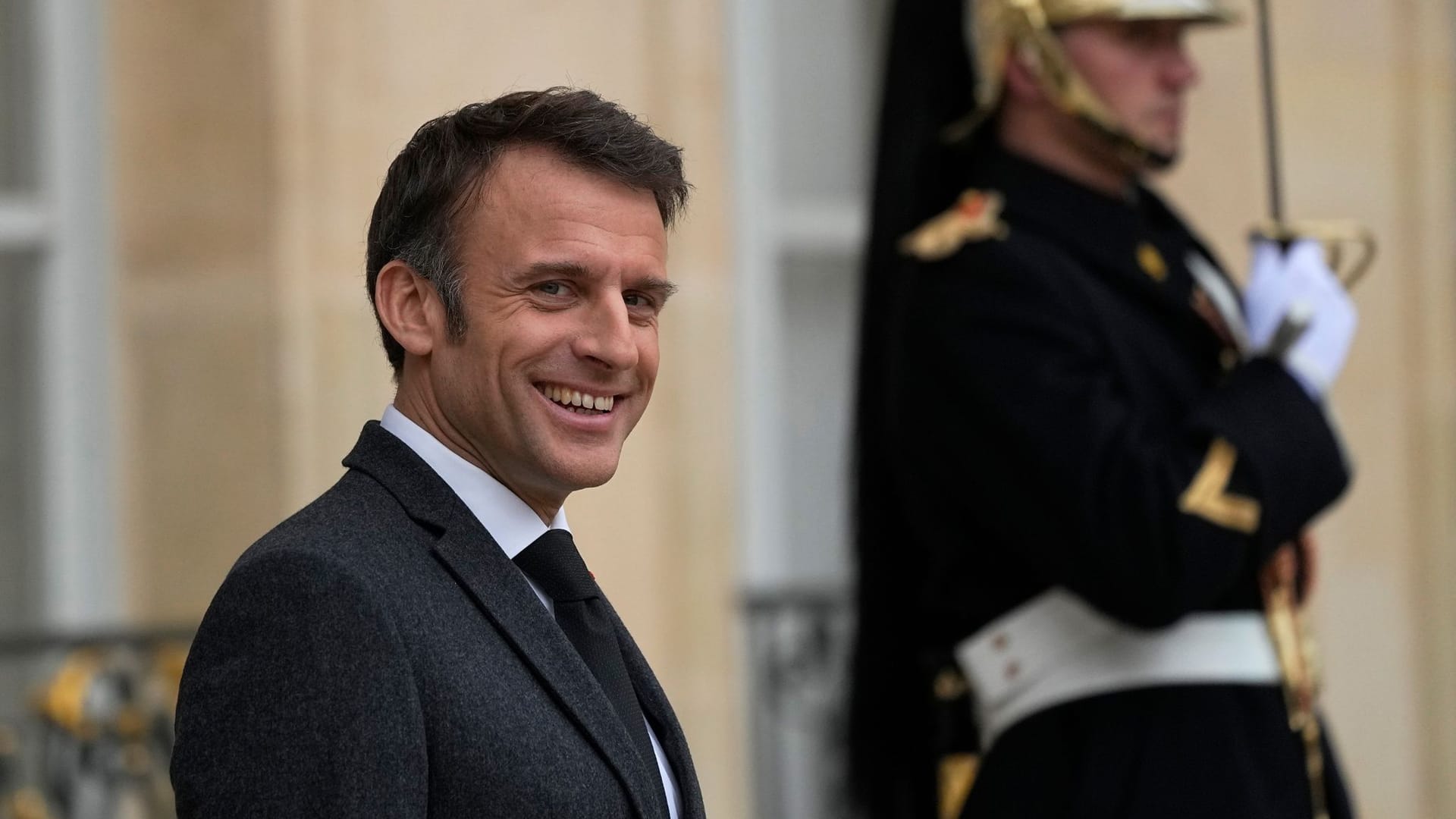 Frankreichs Präsident Macron Frankreichs Präsident Macron