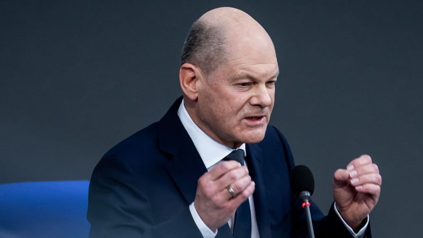 Scholz diese Woche im Bundestag: Der Kanzler musste sich gegen Attacken der Opposition wehren.