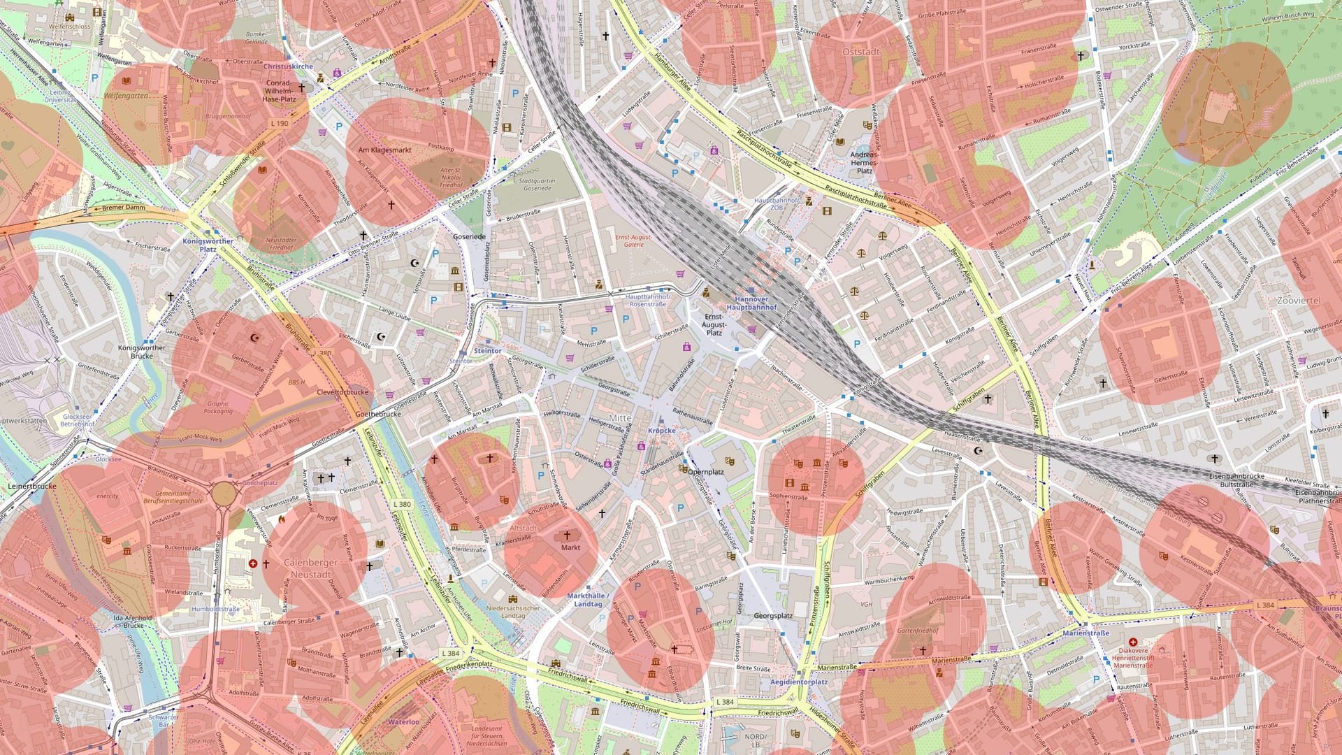 Innenstadt von Hannover: In der Fußgängerzone (hier ohne Markierung) darf zu bestimmten Zeiten kein Cannabis konsumiert werden.