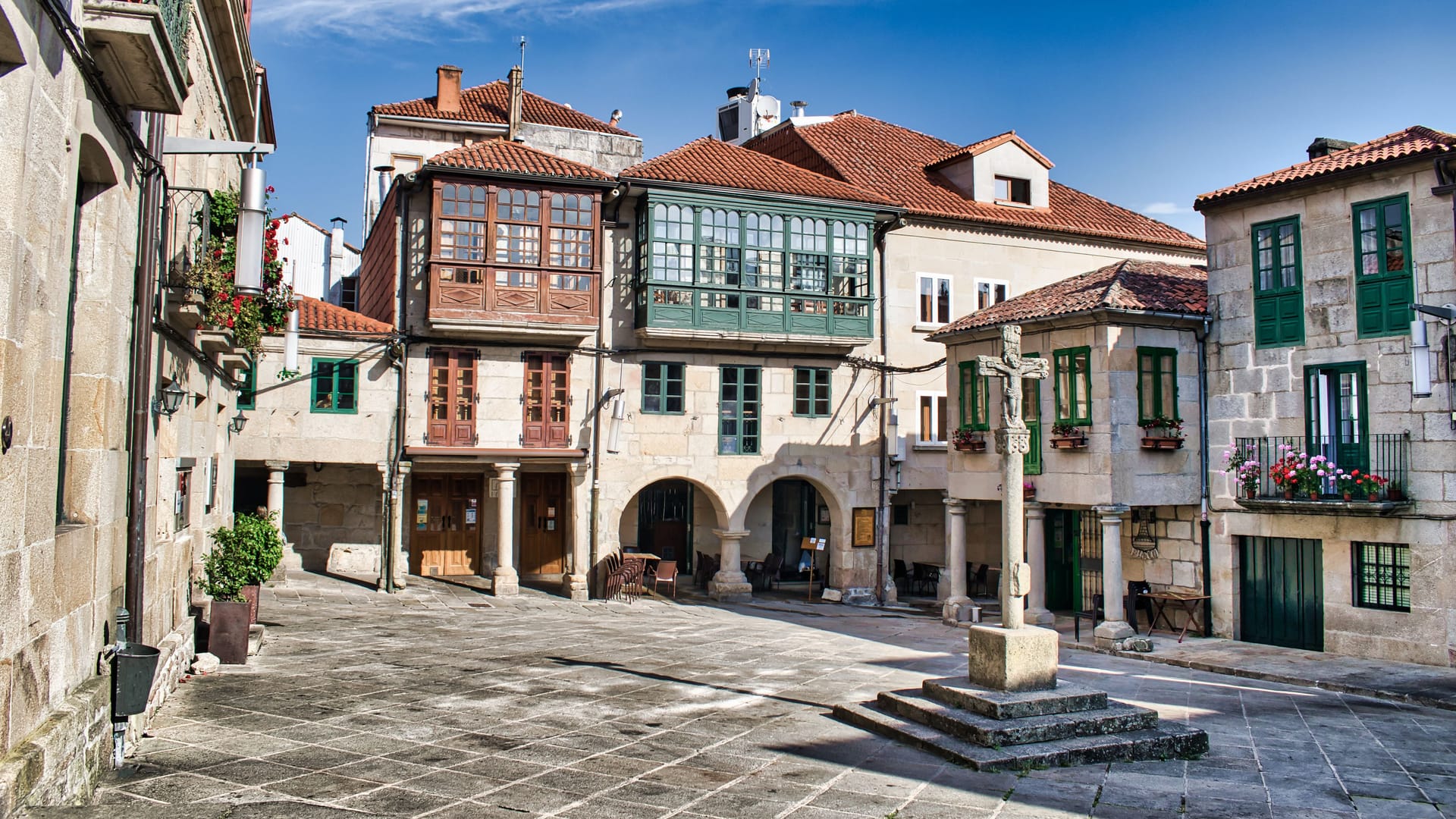 Plaza de la Leña in Pontevedra, Spanien (Archivbild): In dieser Stadt wurde das Urteil gefällt, dass ein Mann seiner Ex-Frau 88.000 Euro Entschädigung zahlen muss.