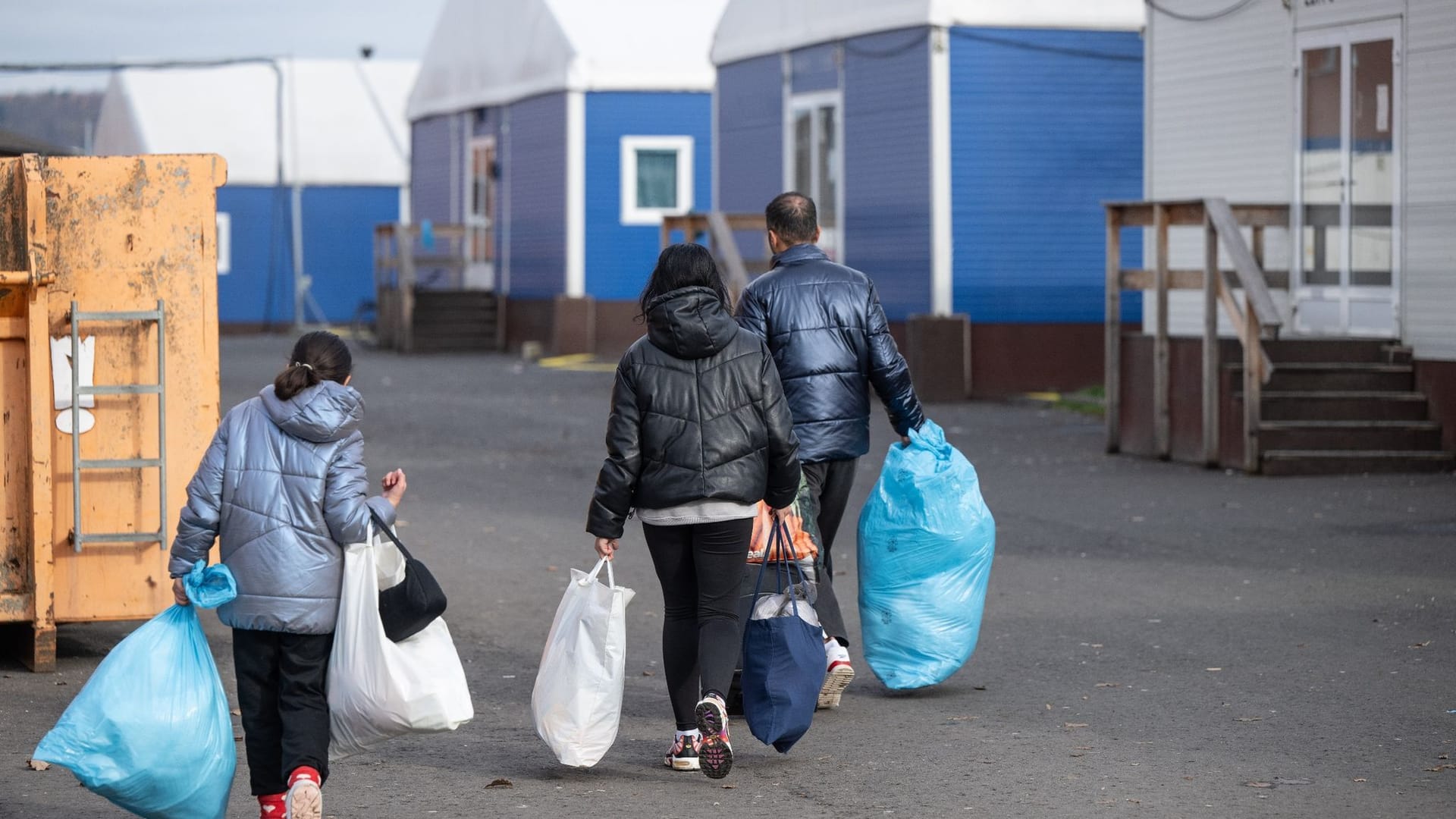 Flüchtlinge in einer Erstaufnahmeeinrichtung