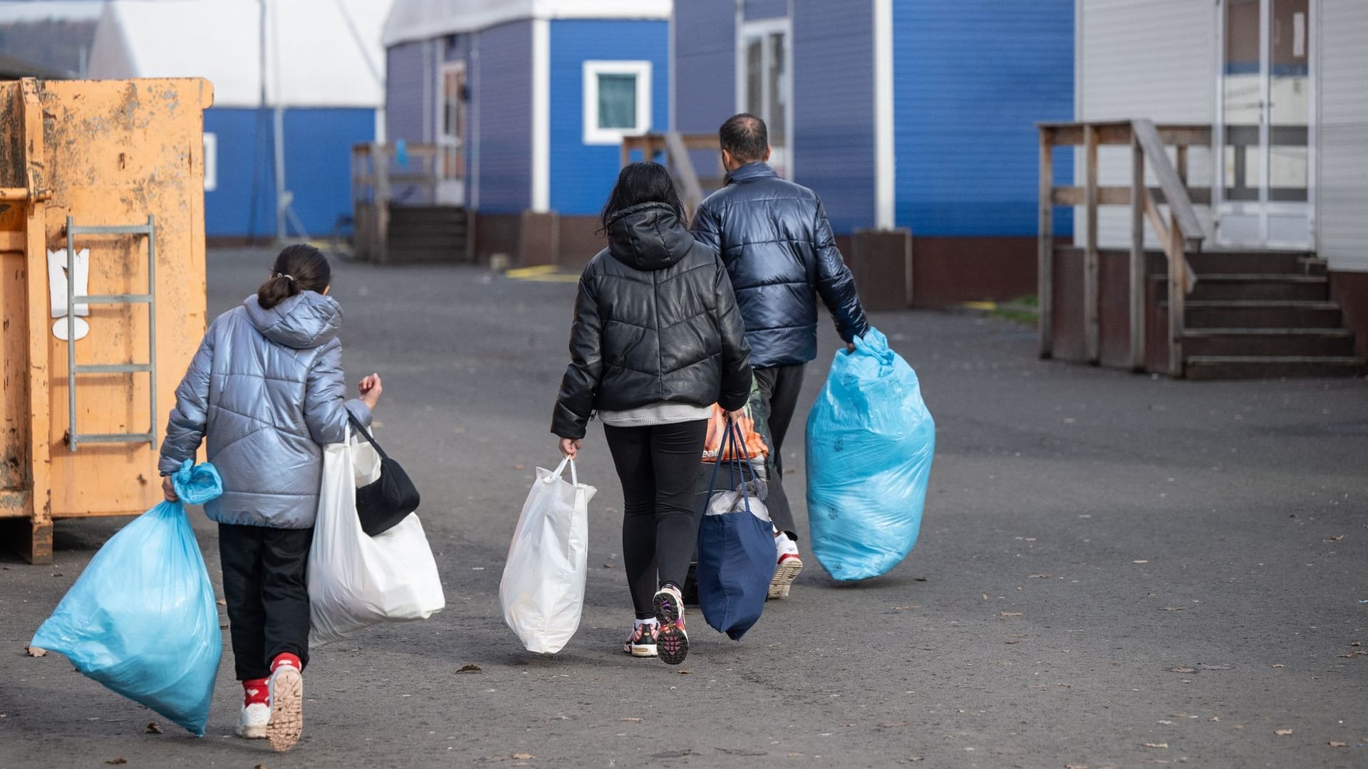 Flüchtlinge in einer Erstaufnahmeeinrichtung