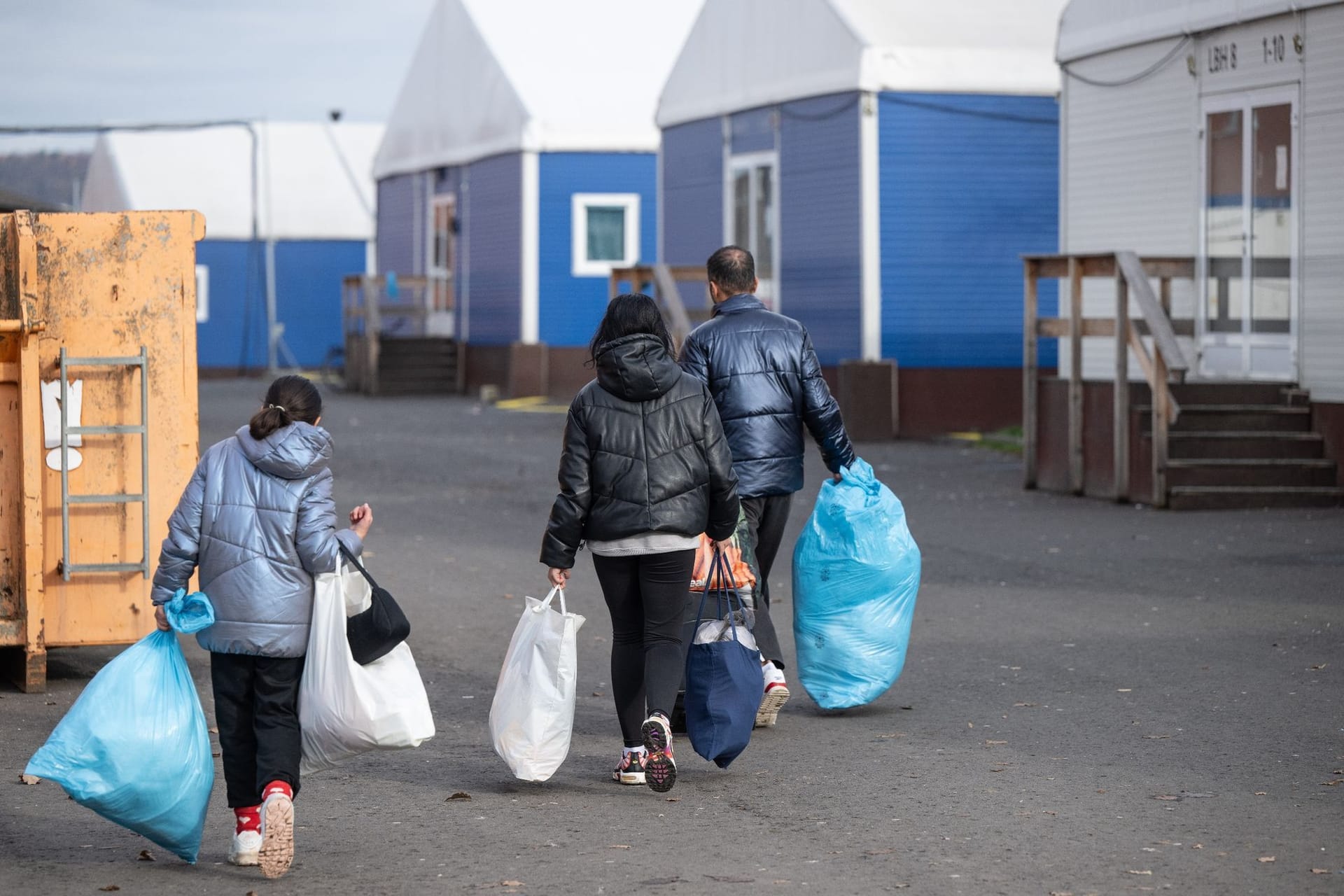 Flüchtlinge in einer Erstaufnahmeeinrichtung