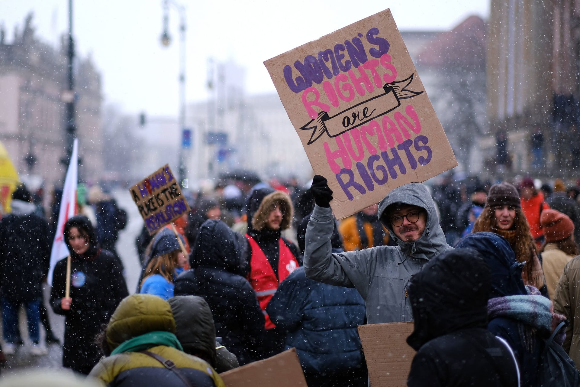 Demonstration zum Internationalen Frauentag (Archivbild): In Berlin ist der 8. März bereits Feiertag.