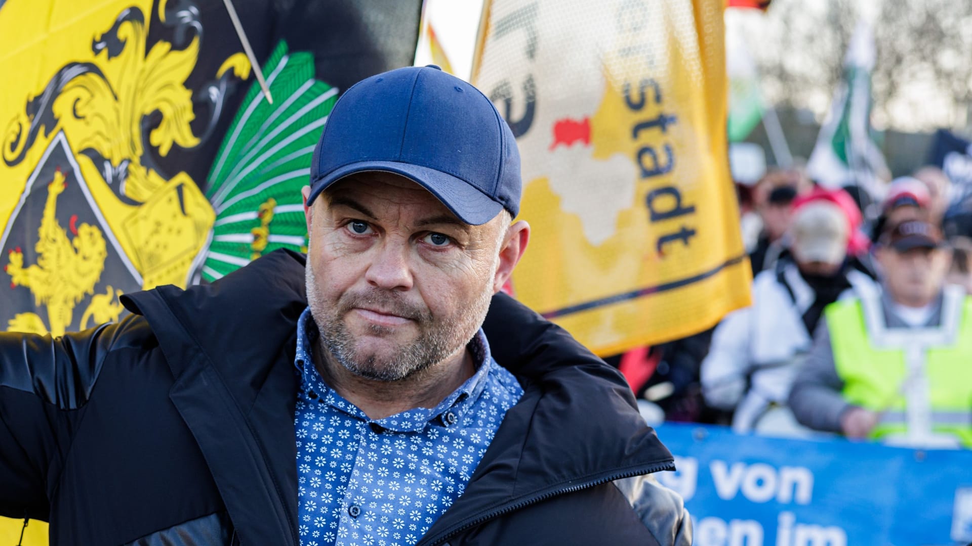 Christian Klar, zentrale Figur der rechtsextremen Proteste in Gera: Er freut sich in einer Sprachnachricht über Unterstützung aus Reihen der AfD.