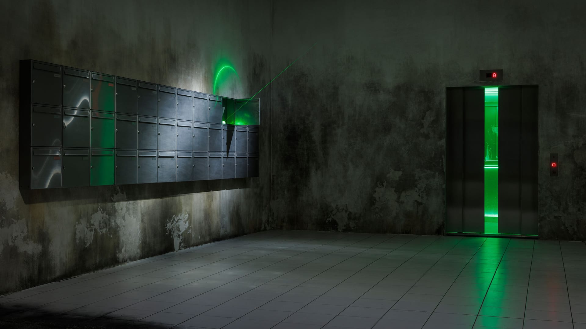 Christelle Oyiri, AN EYE FOR AN “I”, 2024, Installationsansicht ZOLLAMT MMK.