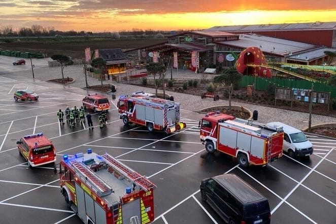 Karls Erdbeerhof in Döbeln: Der Großeinsatz war ein Fehlalarm.