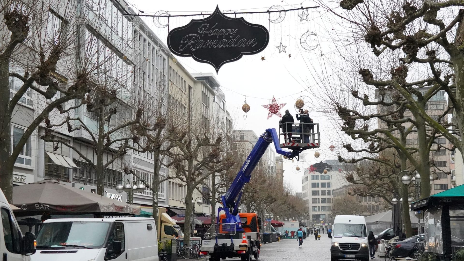 Große Bockenheimer Straße in Frankfurt: Am Sonntag beginnt der Ramadan.