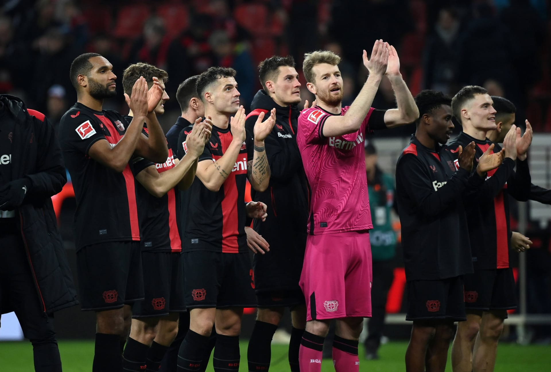 Leverkusen: Das Team ist diese Saison in allen Wettbewerben noch immer ungeschlagen.