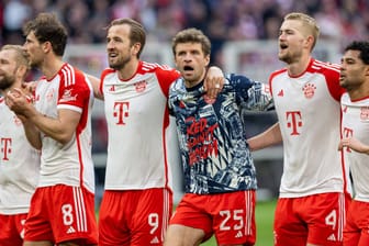 Ausgelassener Jubel: Der FC Bayern hat im Spiel gegen Mainz ein Ausrufezeichen gesetzt.