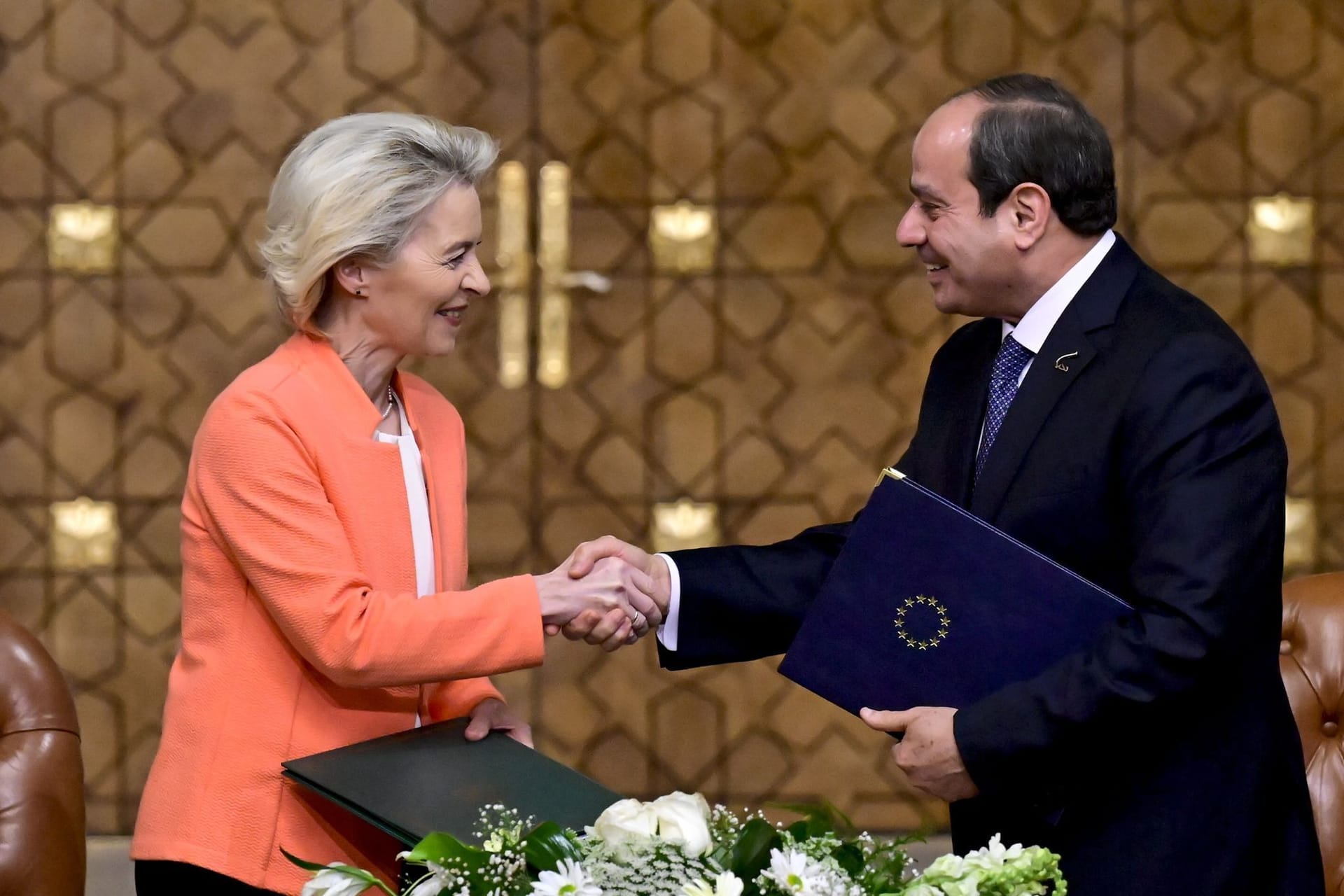 Ursula von der Leyen und Abdel Fattah al-Sisi