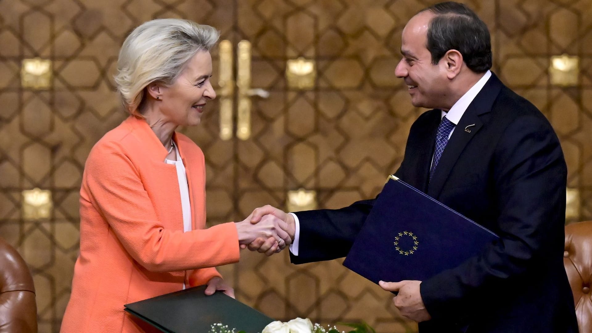 Ursula von der Leyen und Abdel Fattah al-Sisi